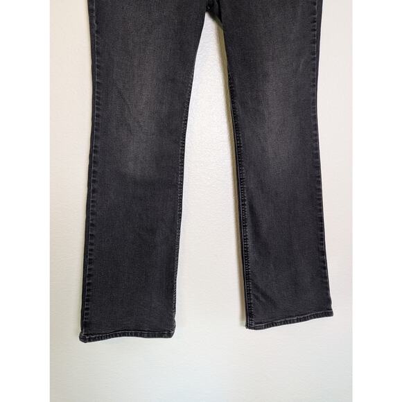 Levi’s Superlow Bootcut Low Rise Faded Black Stretch Denim Jeans Women Size 29 - Picture 5 of 14